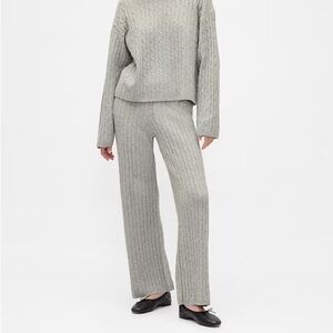 GAP CashSoft Cable-Knit Sweater Pants